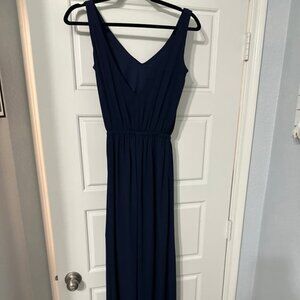Navy blue bridesmaid dress